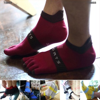 <yuwan> calcetines de cinco dedos deportivos de algodón puro para hombre y mujer
