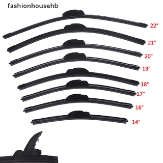 fashionhousehb 1x universal coche tipo u sin marco sin soporte de goma limpiaparabrisas limpiaparabrisas venta caliente