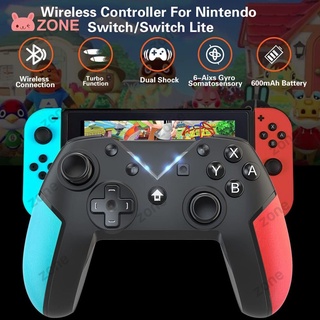 Gamepad inalámbrico compatible con Bluetooth fresco para Nintendo Switch Pro NS-Switch Pro Game Controller para consola de interruptores con mango de 6 ejes
