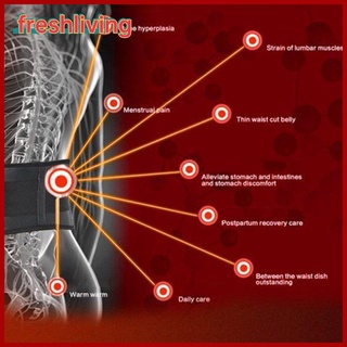 [freshliving]cinturón magnético ajustable para turmalina autocalentamiento/soporte de soporte lumbar (7)