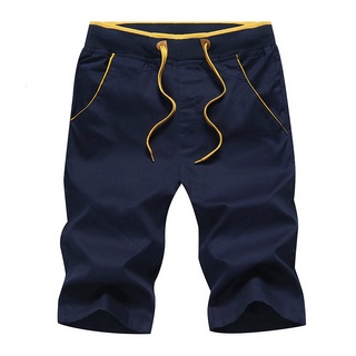 Productos 100% algodón hombres pantalones cortos casual pantalones cortos deportivos cortos cortos con cordón pantalones m-5xl