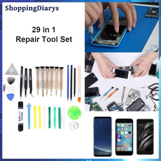 [hplike] 29 pzs Kit De herramientas De reparación De celulares Para abrir pantalla electrónica Spudger