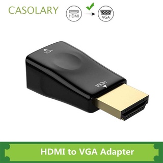 CASOLARY TV Box HDMI A VGA Cable Para PC Portátil Macho 15 Pines Hembra De Audio HD Hub USB Convertidor/Multicolor