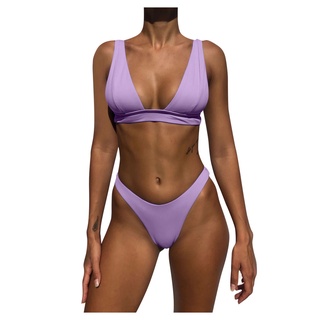 *DMGO*=mujer de cintura alta Bikini Push Up Bikinis impresión traje de baño femenino ropa de playa trajes de baño (2)