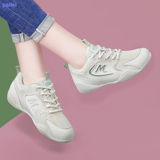Verano blanco zapatos mujer 2021 nuevo estilo delgado transpirable malla todo-partido de fondo plano luz suave suela casual zapatos deportivos (4)