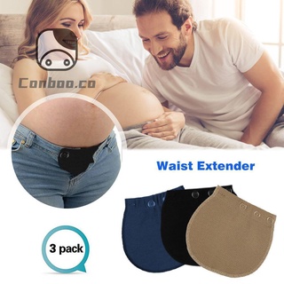 Conboo maternidad embarazo cintura cinturón ajustable elástico cintura extensor botón (3)