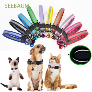 seebaum ideal para mascotas mascotas collares noche seguridad gato collar collar gato lindo nylon colorido reflectante mascota productos ajustables gato accesorios/multicolor
