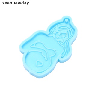 [See] Pregnant Breastfeeding Mother Silicone Mold DIY Making Keychain Pendant Jewelry