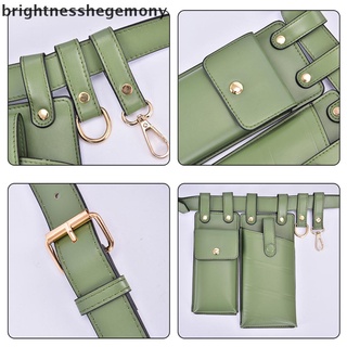 [brightnesshegemony]cinturón De cuero para cinturón de cuero riñonera bolsa de cinturón de teléfono celular de moda bolsa caliente