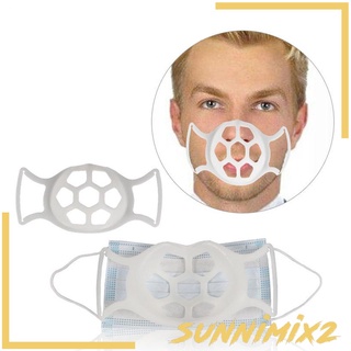 [Sunnimix2] soporte de máscara facial reutilizable lavable soporte de silicona soporte de marco accesorios (2)