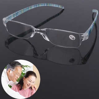 shin unisex gafas de lectura rayas resina lente transparente gafas de presbicia +1.0~+4.0 (4)