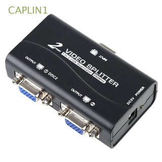 CAPLIN1 Adaptador De 2 Puertos Con cable USB Divisor De Vídeo VGA Portátil 1 PC A 2 Monitor 1 Duplicador De Pantalla Dividida/Multicolor