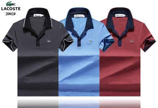 Lacoste Camiseta Polo De color sólido De rayas De Alta calidad Para hombre Golf