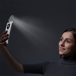 Adiós.- * -.Nuevo para Iphone 12Pro Max Led full-Light teléfono móvil caso con anillo de luz Selfie