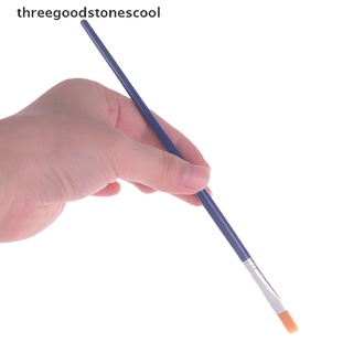 [threegoodstonescool] 6Pcs/Set watercolor paint brushes flat Nylon hair painting brush set art supply (2)
