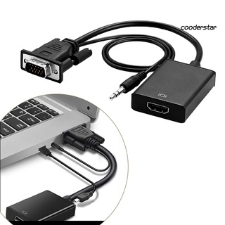Dn-Pj convertidor portátil Full HD compacto VGA a HDMI compatible con Cable adaptador para computadora (2)