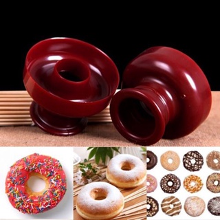 ▲ Redondo donut Maker lindo en forma de pastel de caramelo suave pan postre panadería molde molde herramientas de hornear ◉