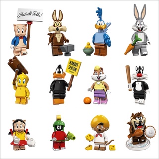 Nuevo Looney Toons Pato Sylvester Bugs Bunny Marvin Daffy Bloques De Construcción Juguetes Para Niños