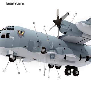 leesisters ac130 ghost aerial gunship avión modelo de papel militar de combate modelo co