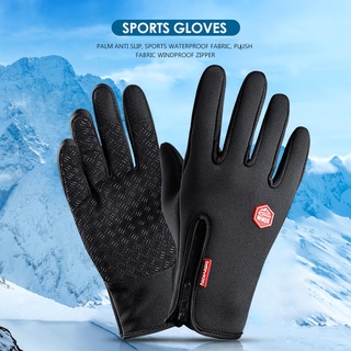 dm guantes de ciclismo cálidos para invierno con pantalla táctil unisex al aire libre manoplas de dedo completo