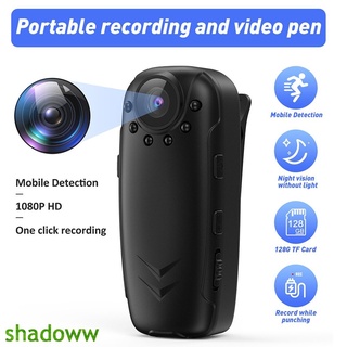 Portable Mini Camera Law Enforcement Digital Video Recorder Body Camera With Wide Angle Infrared Night Motion Detection Function shadoww