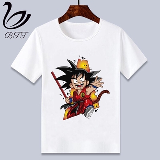 Niños nuevo de dibujos animados Dragon Ball Z Goku Anime impresión de los niños T-shirt bebé niños ropa divertida niños verano camiseta