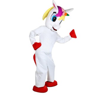 Disfraz De Mascota Unicornio Caballo Volador Arco Iris pony cosplay Vestido