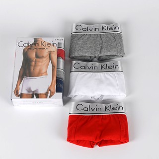 ¡ Flash ! Calvin Klein Ropa Interior Para Hombre (3 Piezas) Calzoncillos Transpirables Suaves Boxer CK (3)