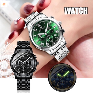 Men's Quartz Watch White Steel Strap Luminous Deep Waterproof Fashion Classic Automatic Mechanical Watch Gifts for Males