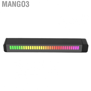 mango3 rgb control de sonido luces de ritmo 32 leds 18 colores reducción de ruido usb recargable para coche sala de juegos dj studio