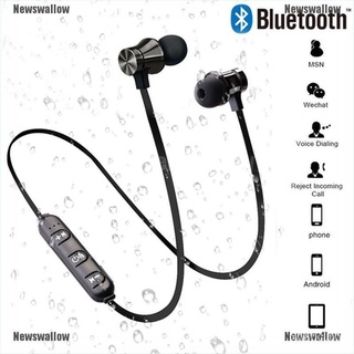 ✨[nw] audífonos magnéticos inalámbricos bluetooth xt11/música/teléfono deportivo/audífonos con micrófono nuevo/nuevo/newswallow 8yfn
