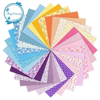28 piezas cuadrados de algodón paquete Patchwork para bricolaje arte artesanía costura JKMY