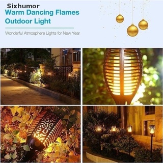 【Sixhumor】 Solar Torch Light Outdoor Flickering Flame Dancing Night Light Waterproof Yard CO (3)
