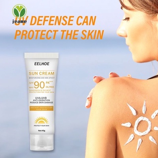 protector solar corporal facial spf90 blanqueamiento crema solar bloqueador de la piel crema anti-envejecimiento control de aceite hidratante