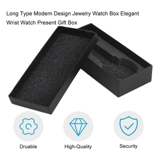 tipo largo de diseño moderno de joyería caja de reloj elegante reloj de pulsera presente caja de regalo