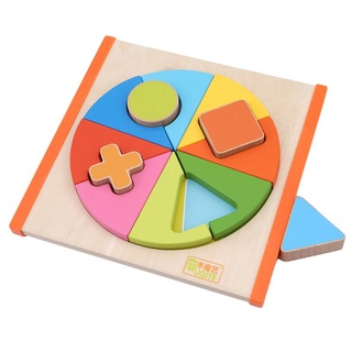 Geometría sensorial junta juguetes de madera de colores niños juguetes educativos de aprendizaje