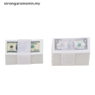 [strongaromonin] Báscula 1/12 A bundle Miniature Play Money Us $100/$1Banknotes [MY] (6)