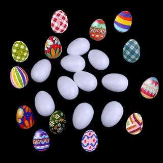 [Thanwnj] 10PCS DIY Foam Easter Eggs Foam Crafts for Easter Party Decor 3/4/5/6/7CM Eggs DCX