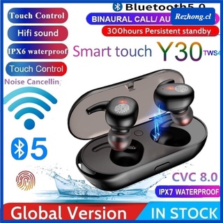 [REZHONG] INTRA Y30 Tws Bluetooth 5.0 Inalámbrico In-ear Auriculares Con Control De Botón Negro Rosa Y50 I12 I7