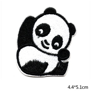 zong 14 unids/set lindo panda bordado parche coser hierro en parches para ropa niños mochila parches apliques insignia diy decoración (3)