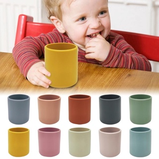 WIT Baby Learning Drinking Cup BPA-free Heat-Resistant Silicone Infants Water Mug