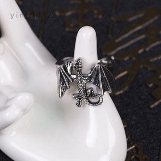 Yingcui123 anillos de dragón voladores de moda punk vintage serpiente anillo ajustable hiphop rock joyería dedo para hombre mujer regalo|anillos
