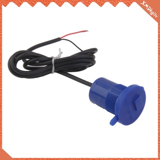 12v impermeable usb cargador de motocicleta coche enchufe de alimentación con interruptor azul (3)