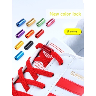 al 2021 nuevo sin lazo cordones elásticos planos zapato cordones para niños y adultos zapatillas de deporte cordones rápido perezoso metal cerradura cordones zapatos cuerdas