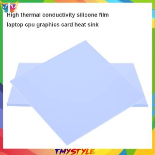 💛 100X100 mm 0,5 mm silicona térmica almohadilla de la computadora CPU gráficos Chip disipador de calor [TS]