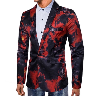 Casual hombres Blazer Slim Fit Swallowtail vestido para hombre Blazers y traje chaquetas (1)