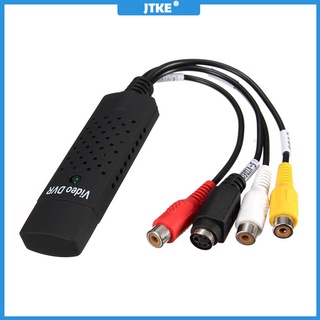 JTKE DVR VHS USB 2.0 Easycap Capture Cable adaptador de video de 4 canales