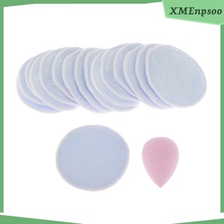 16 paquetes reutilizables exfoliantes puffs maquillaje aceite removedor de suciedad almohadillas para rímel (4)