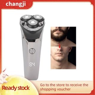 changji afeitadora eléctrica recargable impermeable flotante cortador barba trimmer 5w