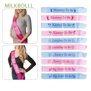 MILKBOLLL 2019 New Boy Girl Birthday Decor Mom Favor Gift Footprint Newborn Party Decoration Rose Gold Blue Pink Grandma To Be Fashion Mommy To Be Baby Shower Sash/Multicolor